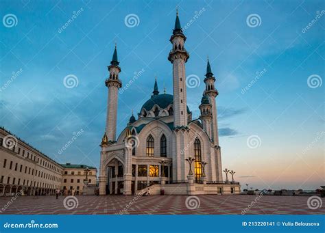 The Kul Sharif Mosque One Of The Largest Mosques In Russia Stock