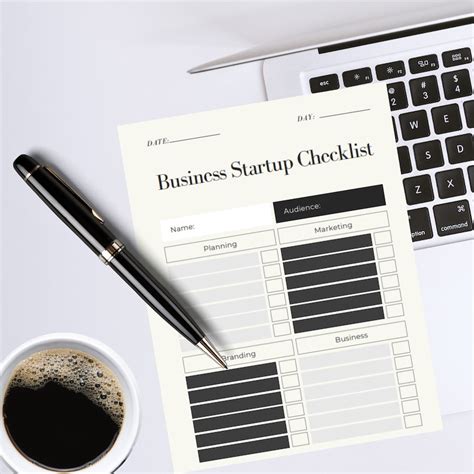 Printable Business Startup Checklist Business Checklist Startup