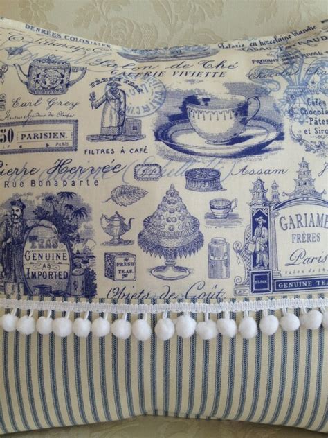 French Country Pillow Cover Shabby Chic Pillow Cover Paris