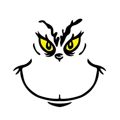 Grinch Face Svg Grinch Eyes Face Grinch Ornament Merry Grinchmas Grinch