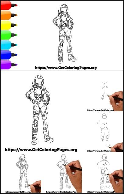 How To Draw Dark Voyager Fortnite Step By Step Tutorial Drawing Step