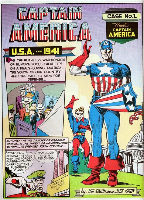 Apocolytes World Of Comics Captain America Joe Simon And Jack Kirby