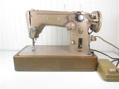 Vintage Singer Sewing Machine Tan Sewing Machine The Singer