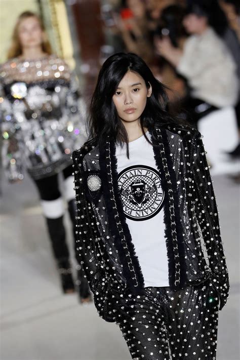 Women's clothing store in tejgaon. Ming Xi - Balmain Fashion Show in Paris 09/28/2017 ...