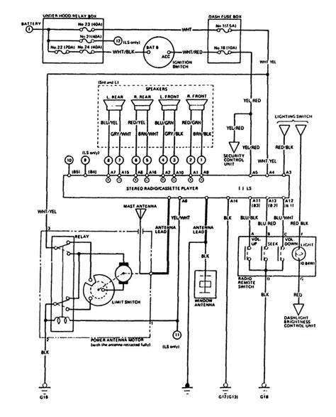 The ideal way to understand wiring diagrams is to take a look at some examples of wiring diagrams. Acura Legend (1988) - wiring diagram - audio ...