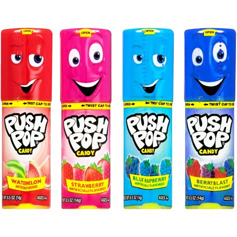 Push Pop Individually Wrapped Lollipop Variety Party Pack 10 Count