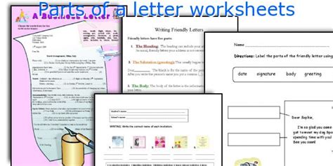 If you want to teach your students how to apply for a job, this worksheet could help you. Parts of a letter worksheets