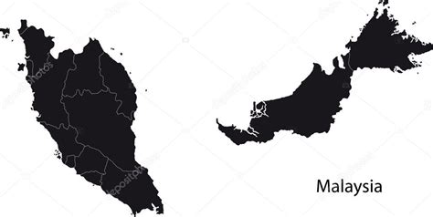 Malaysia Map — Stock Vector © Volina 2984818