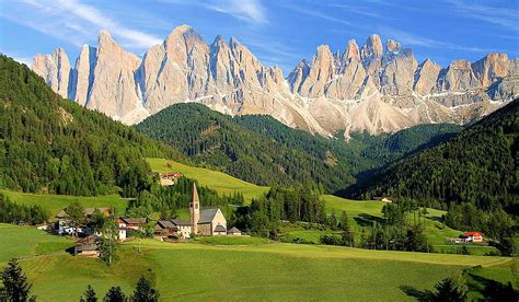 1920x1080px 1080p Free Download Dolomites Italy Church Forest