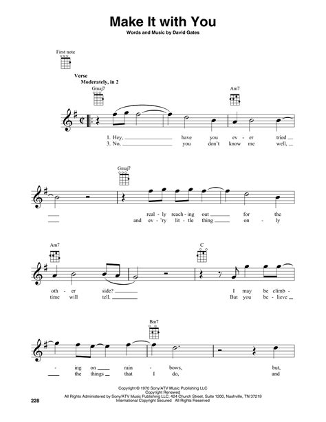 Bread Make It With You Sheet Music And Printable Pdf Music Notes In