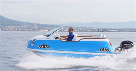 From Land To Sea Stellantis Launches Fiat 500 Boat Licensing