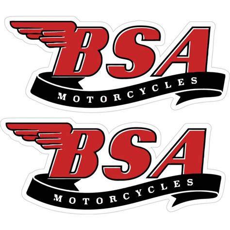 Bsa Motorcycles Logo Stickers Decals 2x Decalshouse