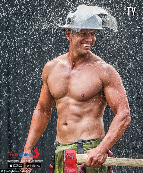 the men from the firefighter s calendar strip off for 2017 daily mail online