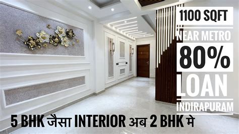 2 Bhk 1100 Sqft Near Vaishali Metro Luxury Interior Indirapuram