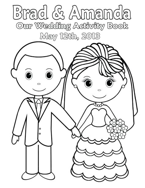 Wedding Couple Coloring Pages At Getcolorings Free Printable Fanny