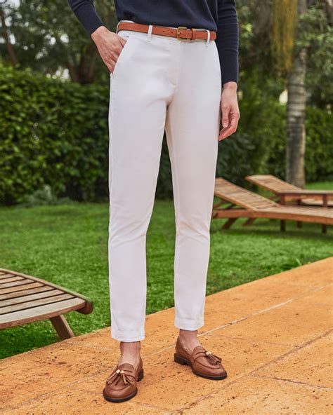 White Washed Cotton Chino Lww14 Woolovers Us