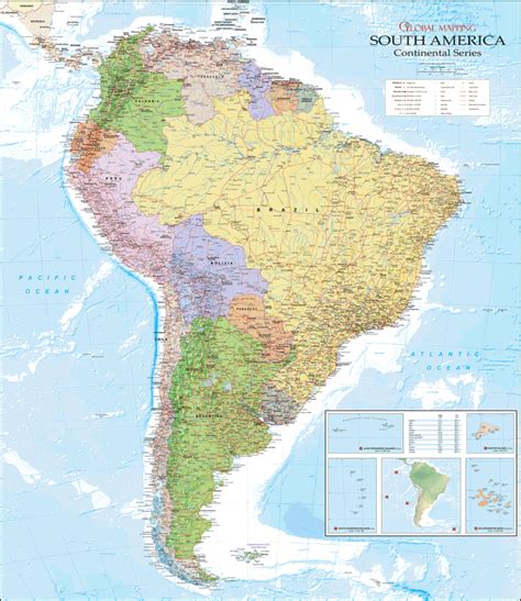 Continental Series South America Map Geopdf Xyz Maps