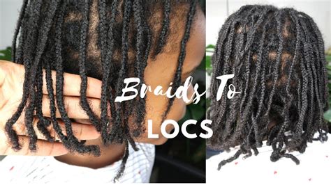 Starting Locs With Braids Braid Locs 3 Months Locd Youtube
