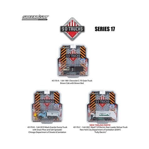 Greenlight Sd Trucks Series 17 Three Truck Set