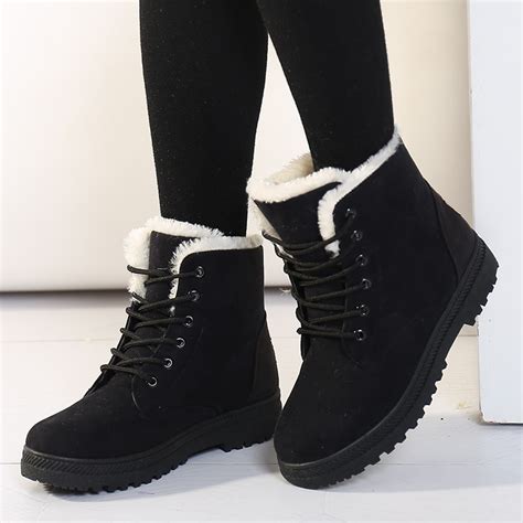 women boots plus size 44 snow boot for women winter shoes heels winter boots ankle botas mujer