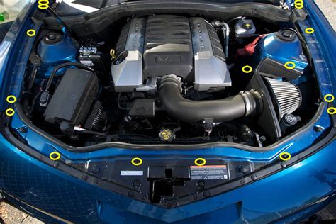 Chevrolet Camaro 2010 2015 Titanium Dress Up Bolts Engine Bay Kit
