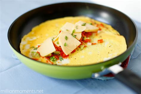 Beat the eggs with a fork in a bowl and season with salt and pepper. Make A Bangin' Veggie Omelet