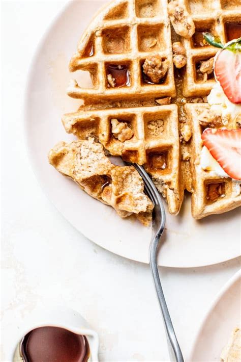 Fluffy Whole Wheat Waffles The Almond Eater