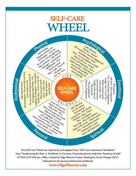 Printable Wellness Wheel Worksheet Pdf Printable Blank World