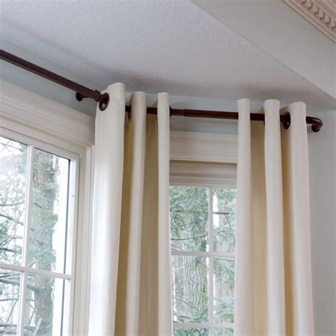 Bay Window Curtain Rods For The Home Pinterest