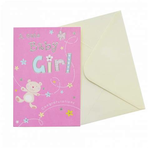 Baby Girl Card Garlanna Greeting Cards