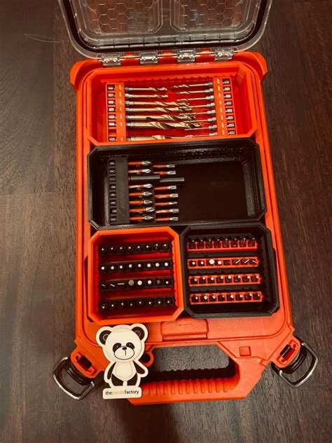 The milwaukee jobsite organizer is the most versatile of its kind and was designed for increased productivity and up to 20% more capacity than the competition. Milwaukee PACKOUT 32 Bit Bin 3D Printed Ships Fast | Etsy ...