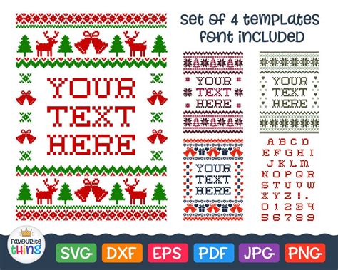 Free SVG Ugly Christmas Sweater Svg 6455+ File for Cricut