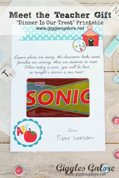 Seek gifts is a useful gift finding tool for searching thousands of presents including gifts for people that like dinner gifts. Meet the Teacher Gift Idea - Giggles Galore