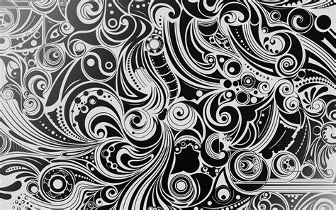 43 Black And White Swirl Wallpaper