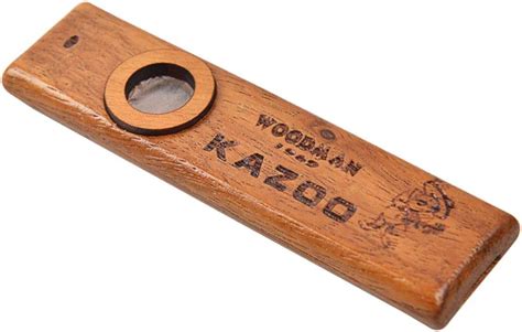 Gobesty Wooden Kazoo Instrument Vintage Wooden Kazoo Ukulele Guitar