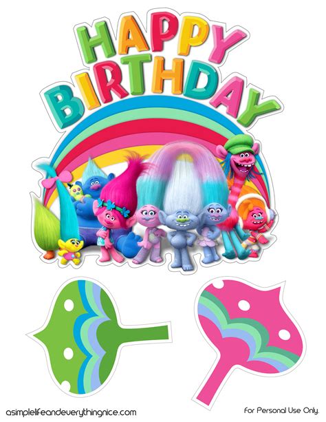 1st Birthday Girl Decorations Happy Birthday Cake Topper 1st Birthday