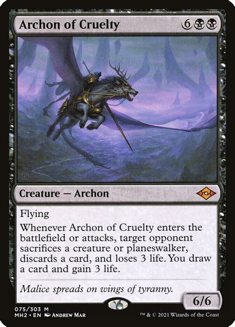 Archon Of Cruelty · Modern Horizons 2 Mh2 75 · Scryfall Magic The
