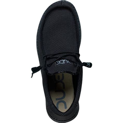 Hey Dude Wally Sox Shoes Black Sportique