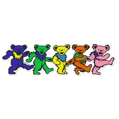 Grateful Dead Dancing Bears Magnet Sunshine Daydream