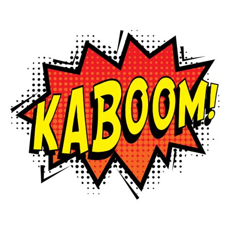 Kaboom Comic Sticker