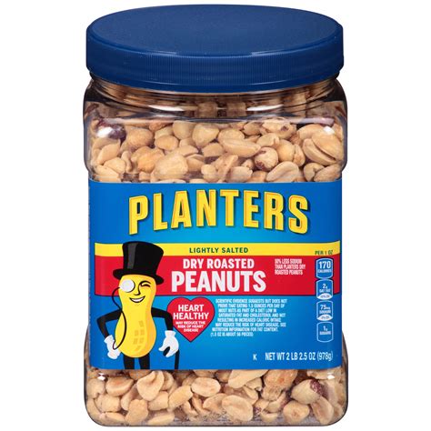 Planters Lightly Salted Dry Roasted Peanuts 216 Lb Container