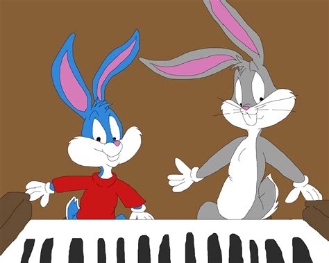 Buster And Bugs Bunny Plays The Piano By Tomarmstrong20 On Deviantart