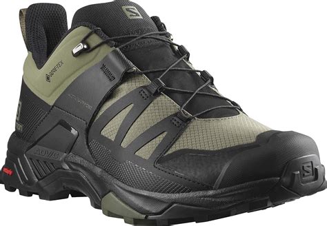 Salomon Mens X Ultra 4 Wide Gtx Hiking Shoe Deep Lichen Greenblack