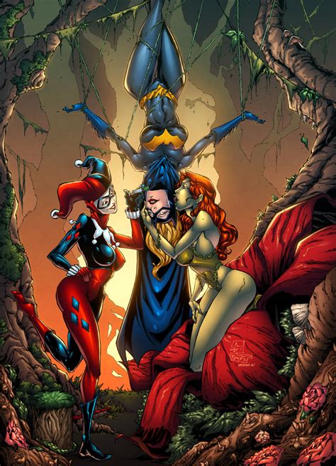 Batgirl Poison Ivy And Harley Quinn By Alonsoespinoza On Deviantart