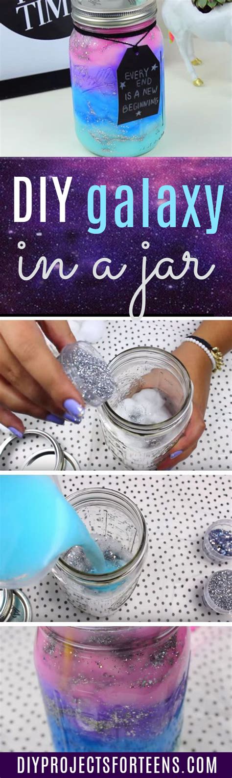 You could make these crafts during their summer holidays, semester break or weekend as well. DIY Galaxy in a Jar