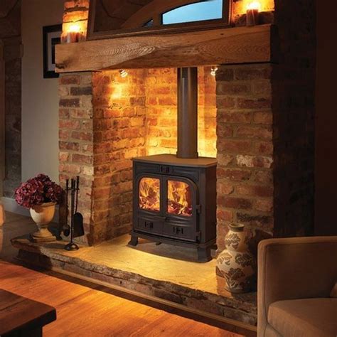 20 Impressive Fireplace Design Ideas Wood Burning Stoves Living Room Woodburning Stove