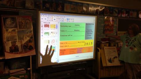 Smartboard Kindergarten Calendar Lesson Youtube
