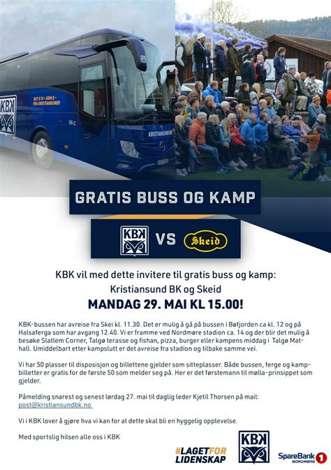 Kbk Skeid Gratis Buss Og Kamp