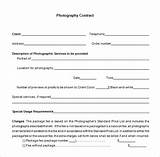 Images of Sample Commercial Photography Contract