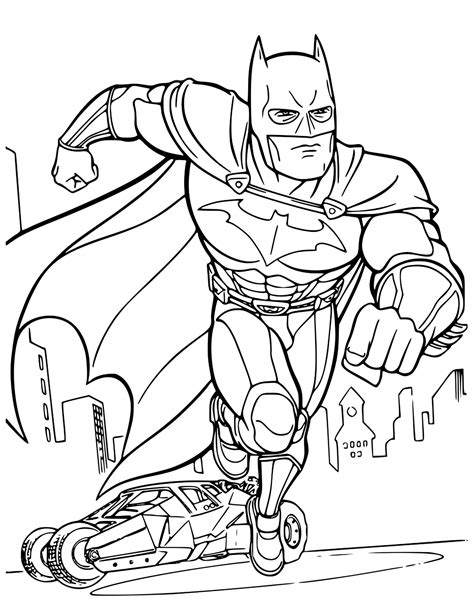 Ataque De Batman Para Colorear Imprimir E Dibujar Dibujos Colorear